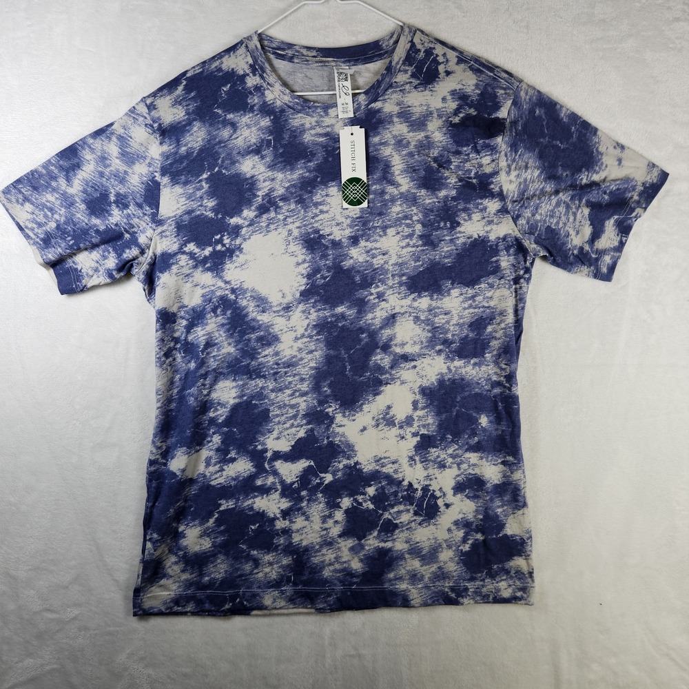 NWT Alternative Apparel Go-To Tee M Blue Cloud Tie-Dye Stitch Fix‎ Earthleisure